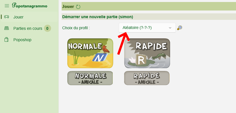 Profil aléatoire